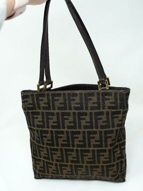 Vintage Fendi Zucca Monogram FF Tote Bag